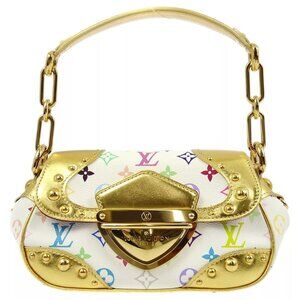 Louis Vuitton White Monogram Mluticolor Marilyn Or Handbag